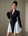 Monochrome Mirage Dress