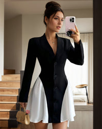 Monochrome Mirage Dress