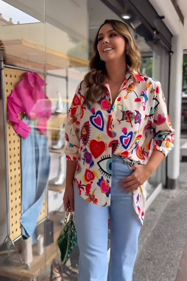 Viral Heart Evil Eye Shirt