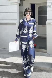 Navy Noir Luxe Co-ord Set