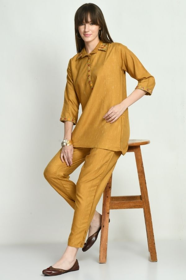 Mustard Thread Work Coord Set