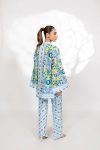 Blue and Yellow Floral Pattern Co-Ord Set