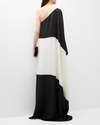 Black And White Off-Shoulder Dress