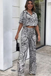 Black & White Zig Zag Co-Ord Set