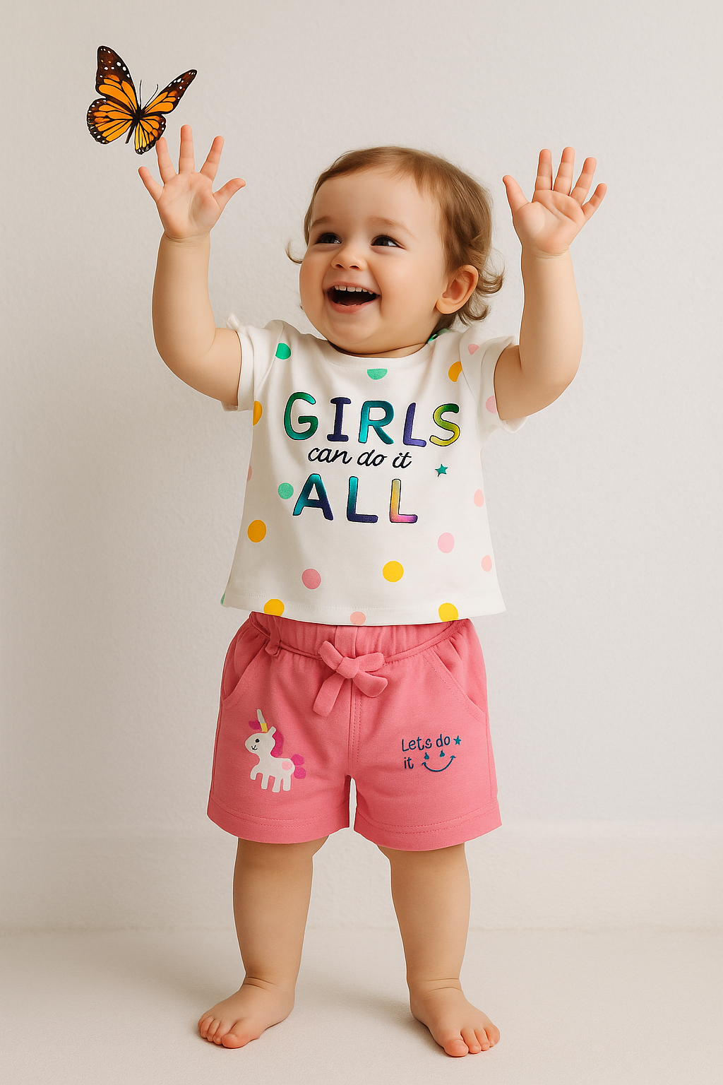 Printed Top with Hot Pant