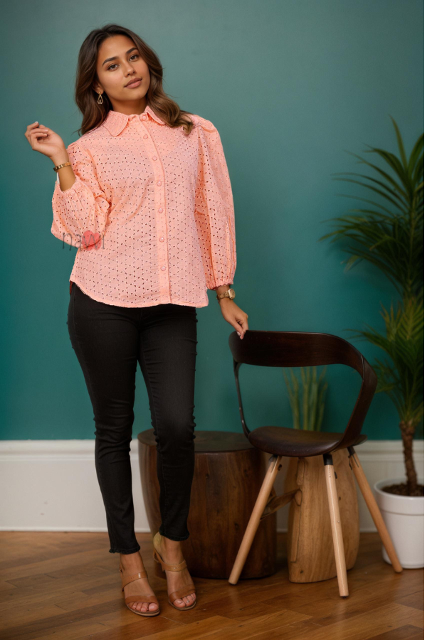 Sugar Bloom Schiffli Shirt
