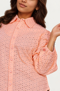 Sugar Bloom Schiffli Shirt