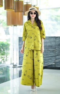 Contemporary Safety Pin Coord Outfit - Navvi.in
