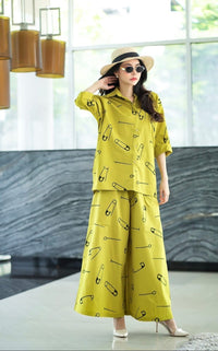 Contemporary Safety Pin Coord Outfit - Navvi.in
