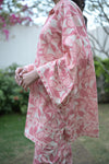 Blush Leaf Printed Lawn Co-ord Set