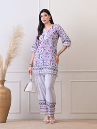 Lilac Palm Breeze Co-ord Set