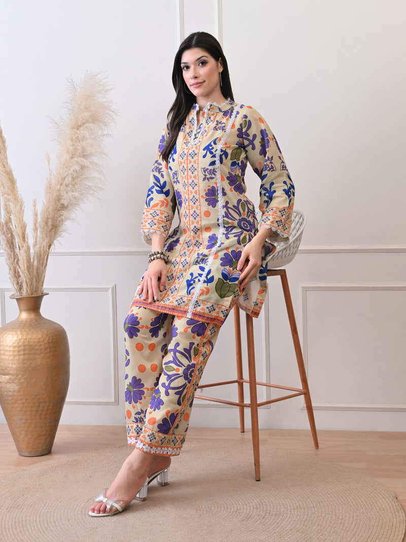 Amber Mosaic Printed Co-ord Set