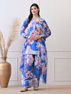 Blue Blossom Luxe Co-ord Set