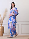Blue Blossom Luxe Co-ord Set