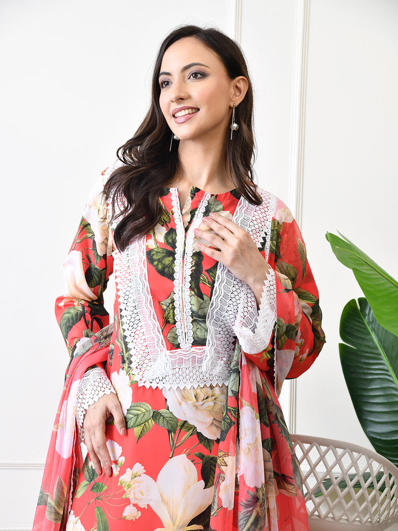 Coral Bloom Co-ord Set