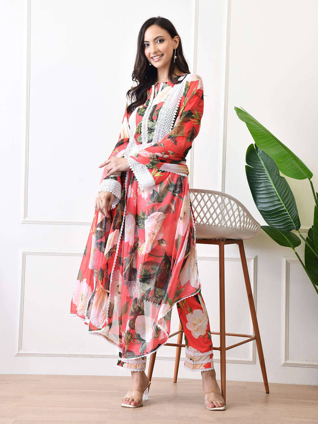 Coral Bloom Co-ord Set