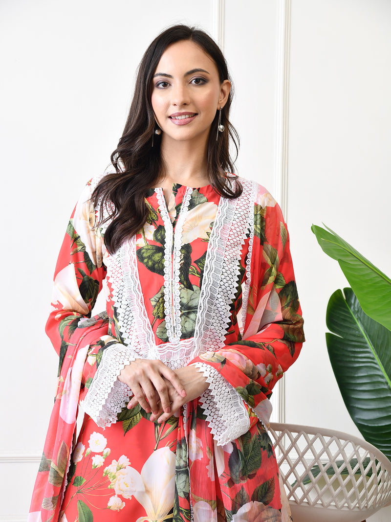 Coral Bloom Co-ord Set