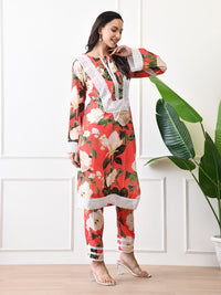 Coral Bloom Co-ord Set