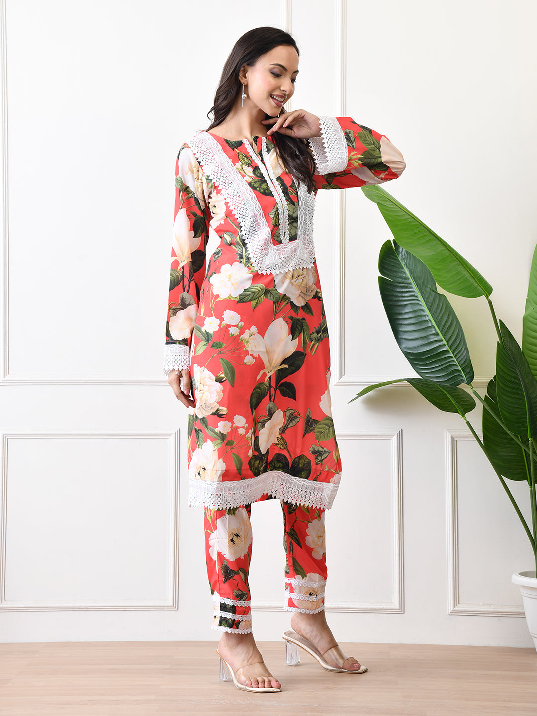 Coral Bloom Co-ord Set