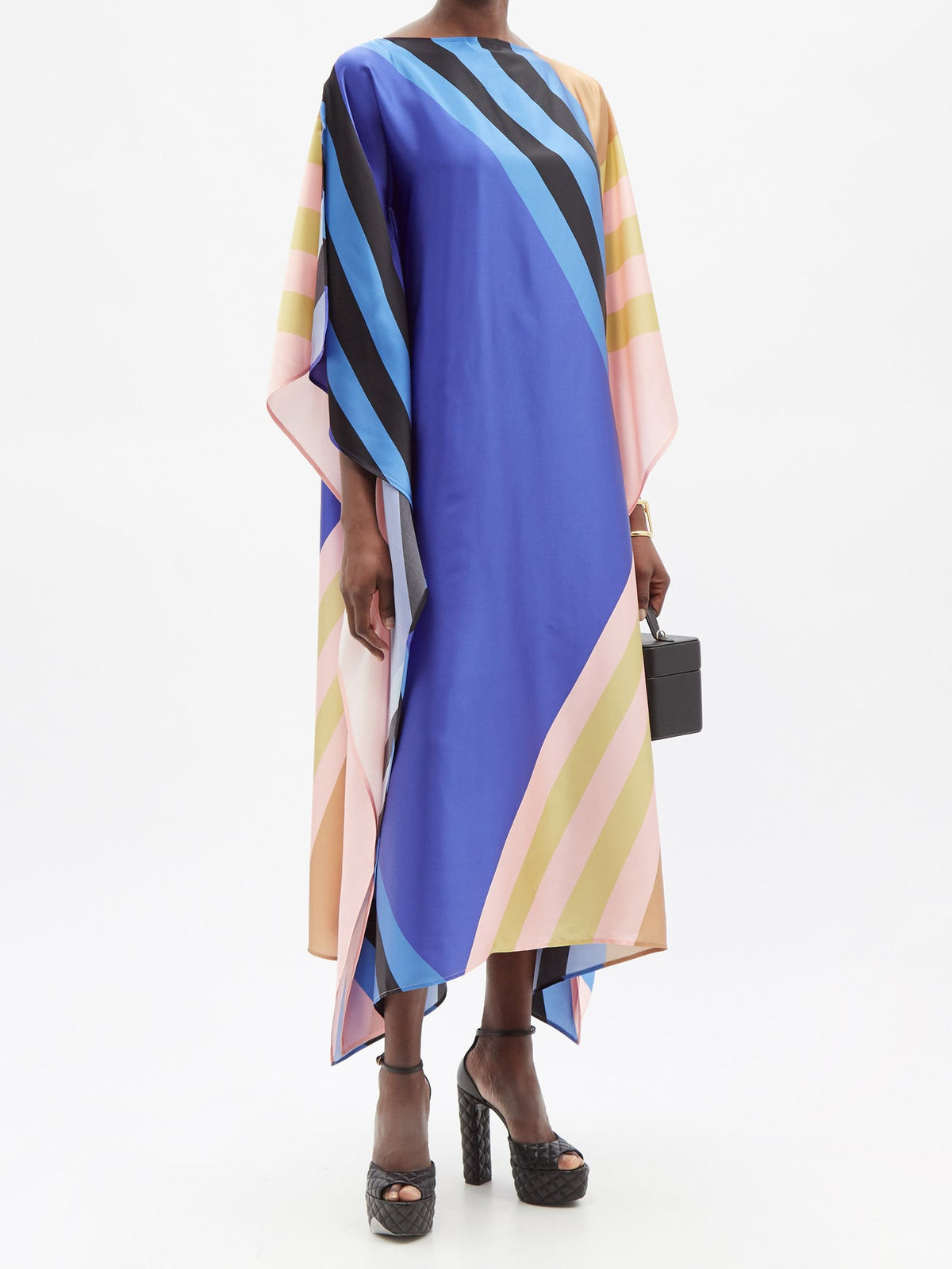 Horizon Satin Silk Kaftan Dress for Women