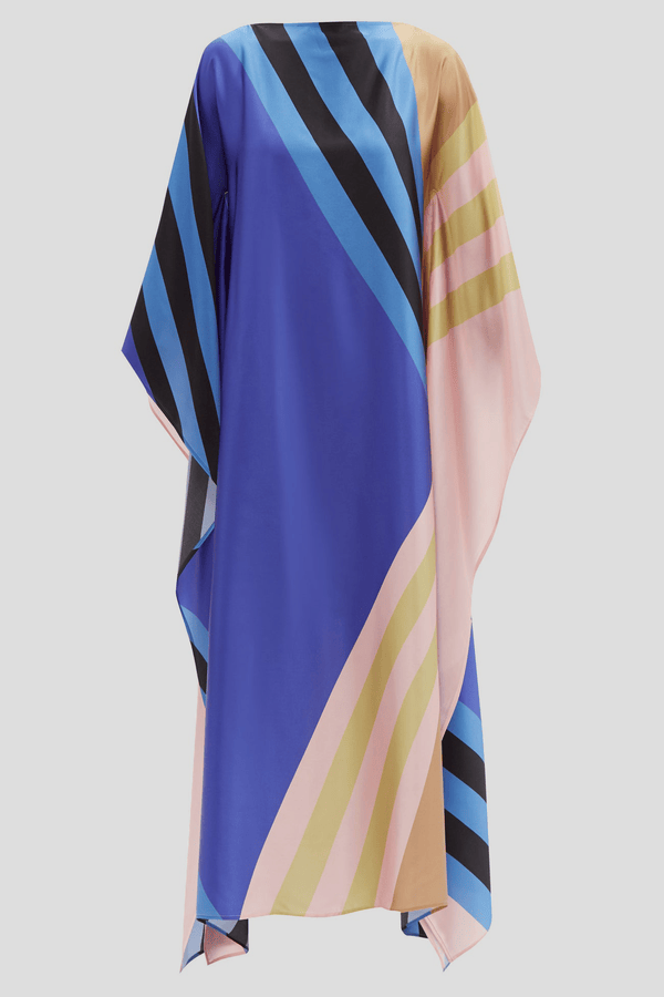 Horizon Satin Silk Kaftan Dress