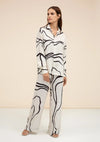 Black Strokes Russian Silk Co-ord Set