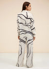 Black Strokes Russian Silk Co-ord Set