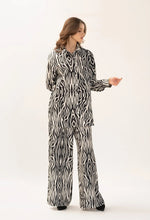 Elif Black & White Zebra Suit