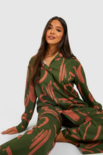 Green Scribble Co-ord Set