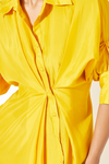 Yellow Slit Dress