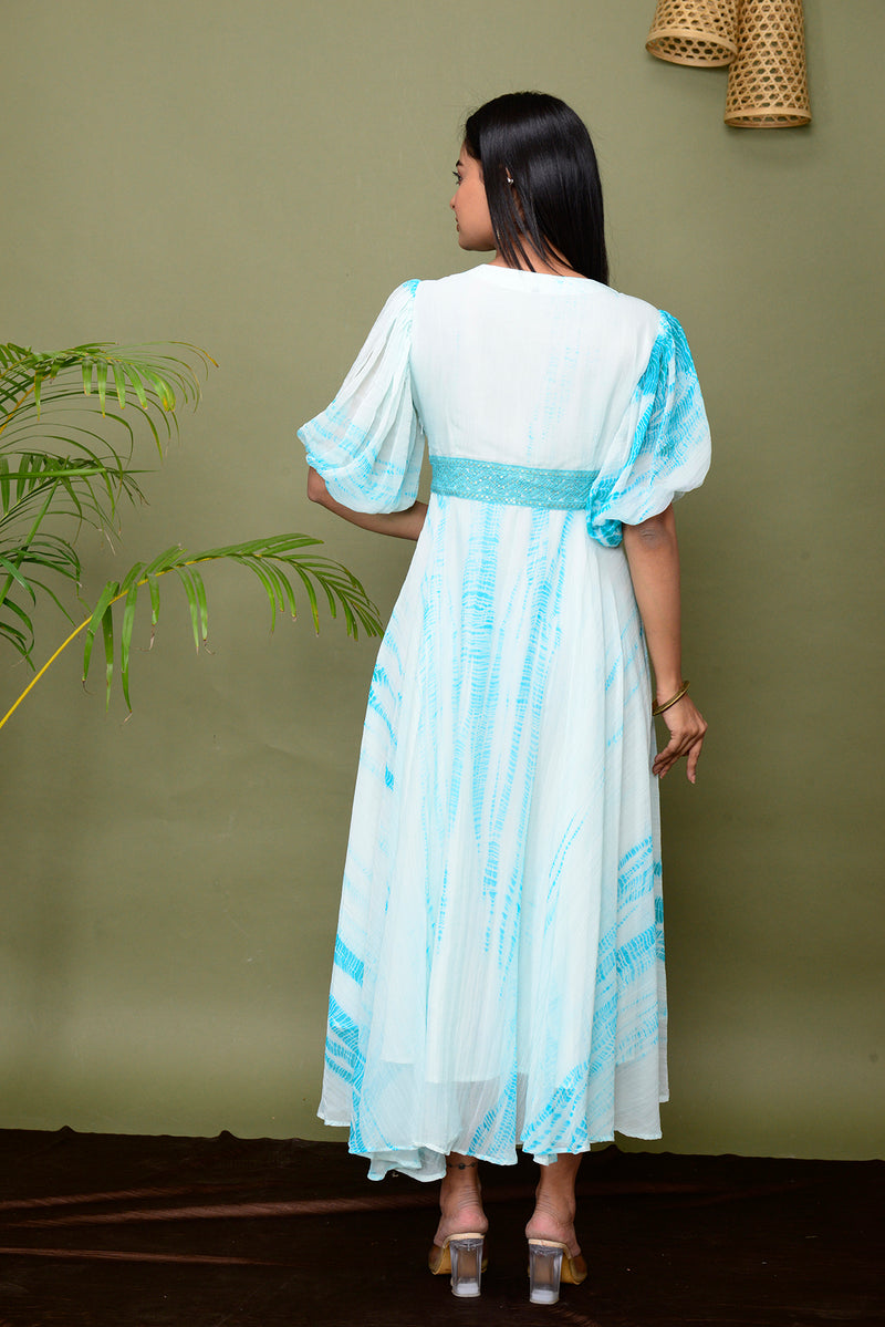 Sky Shibori Tye & Dye Dress