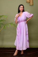 Lavender Tie & Dye Shibori Dress
