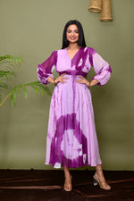 Violet Shibori Dress