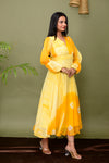 Yellow Shibori Tye Dresses