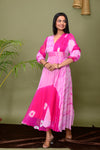 Pink Tye & Dye Shibori Dress