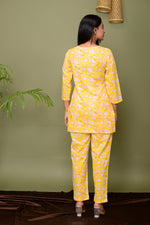 Yellow Cotton Co-ord Sets