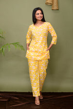 Yellow Cotton Co-ord Sets