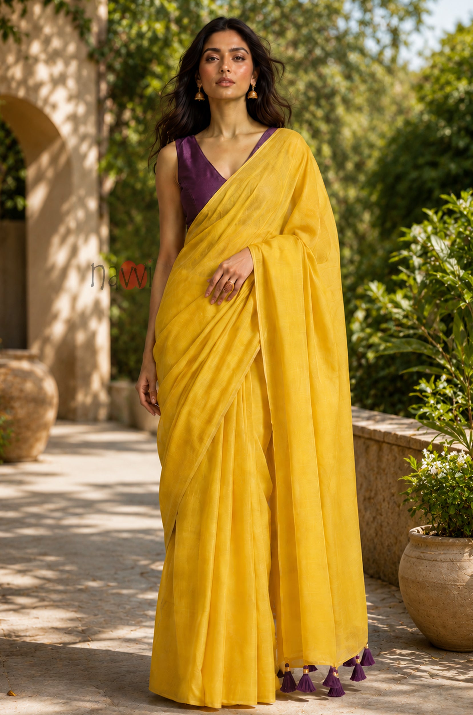 Mustard Gold Grace Saree