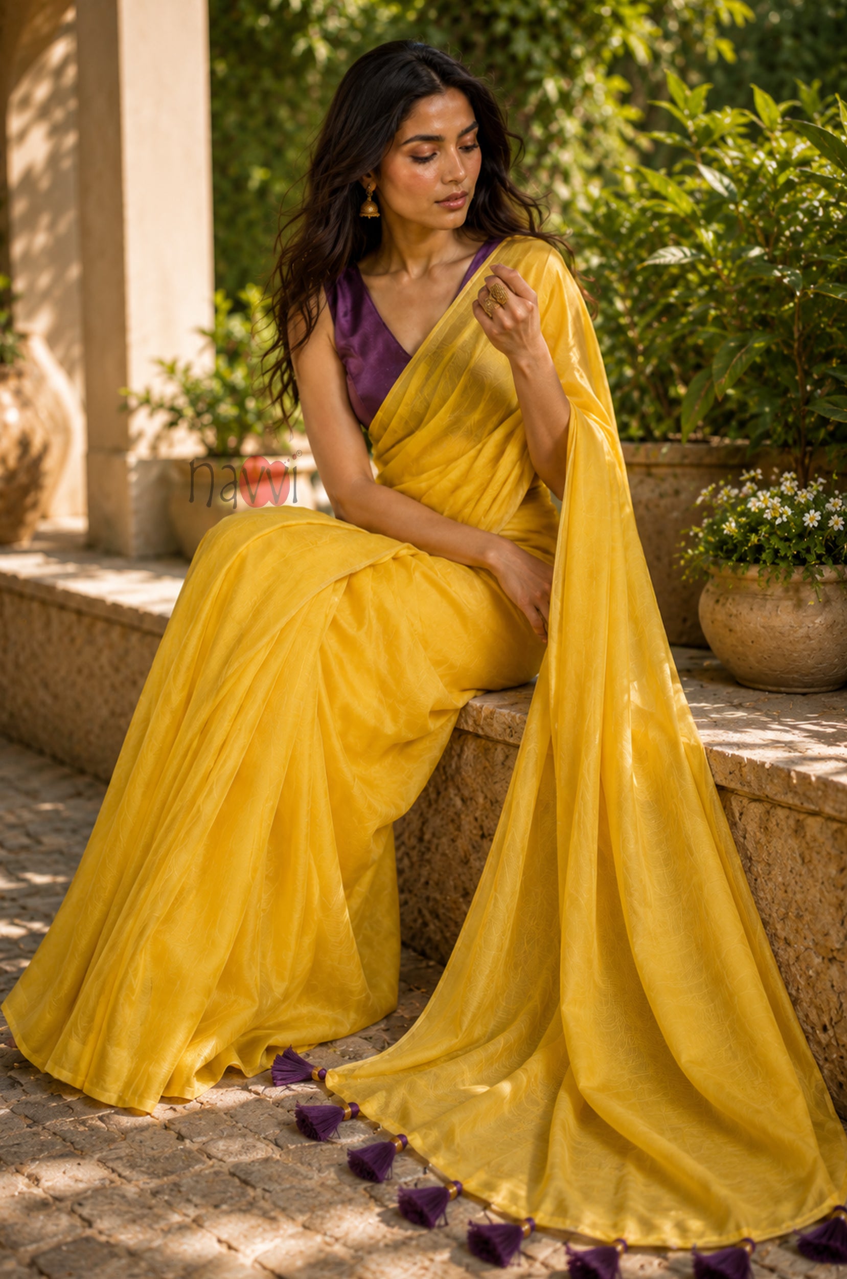 Mustard Gold Grace Saree