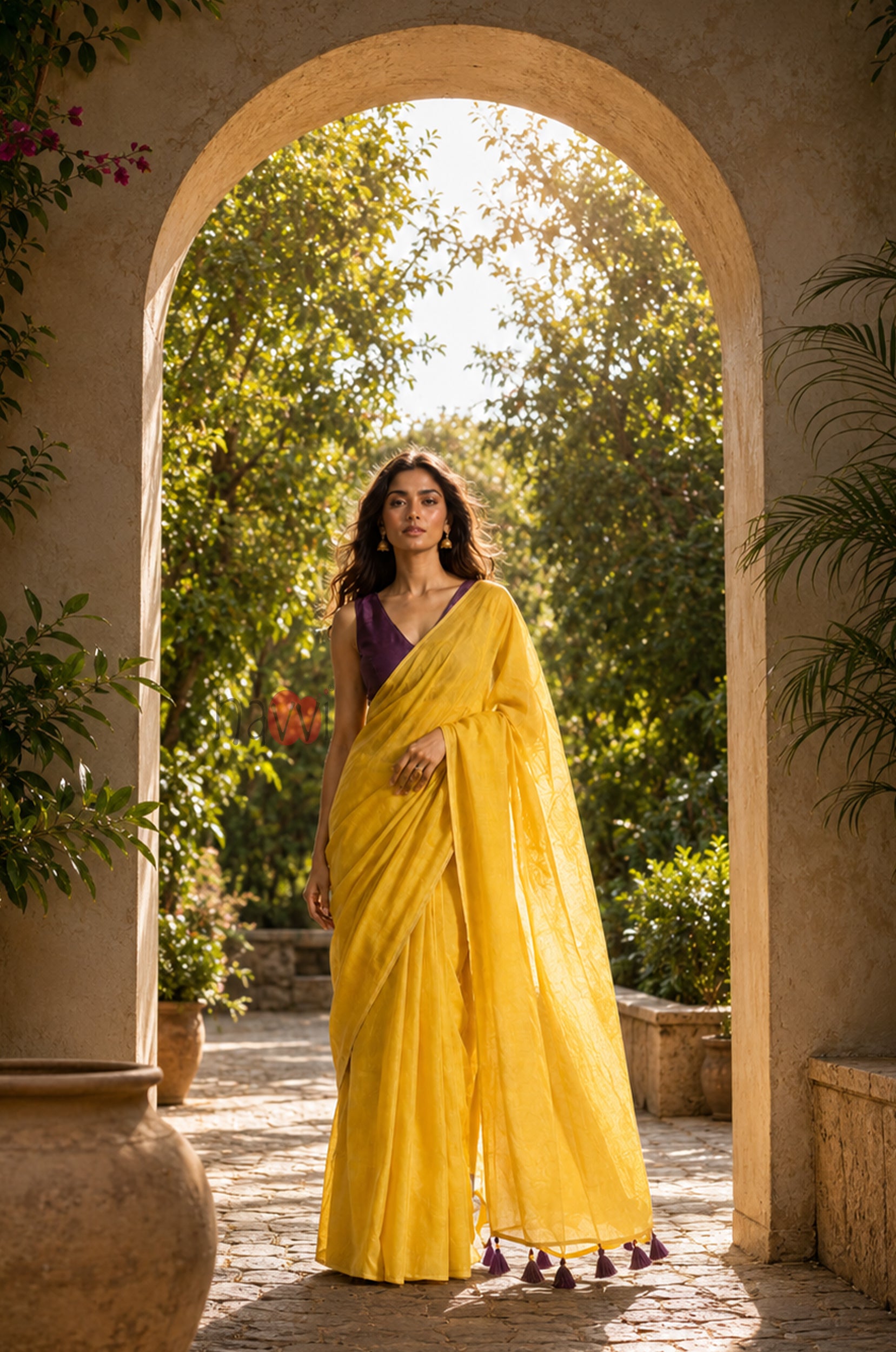 Mustard Gold Grace Saree