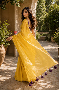 Mustard Gold Grace Saree