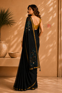 Noir Swirl Party Wear Saree