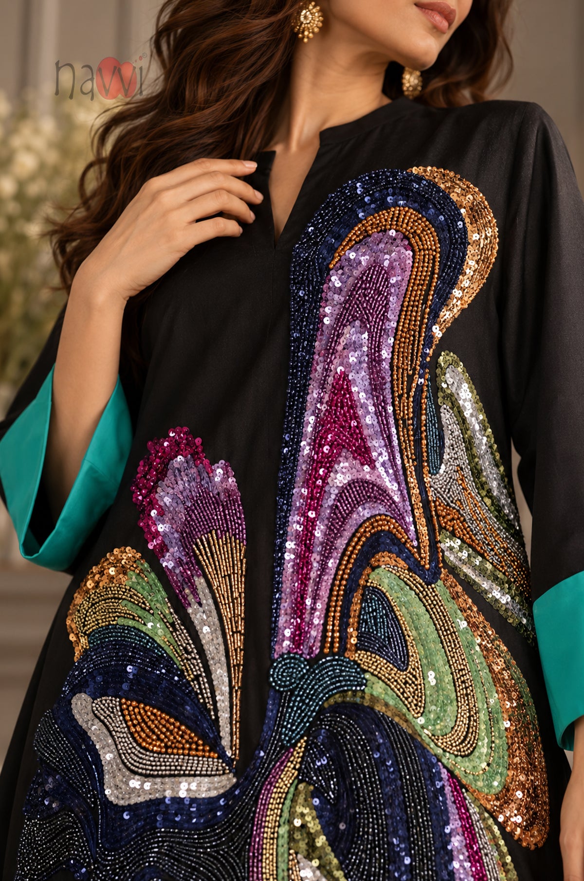 Midnight Mosaic Kaftan