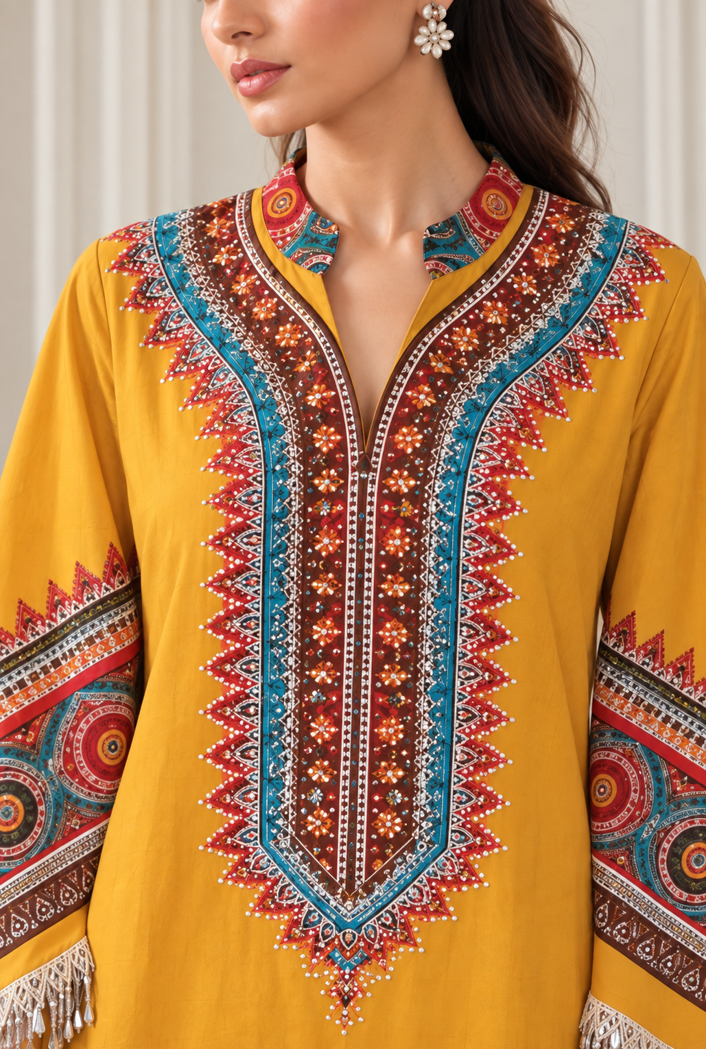 Long Anarkali Kurta Dress