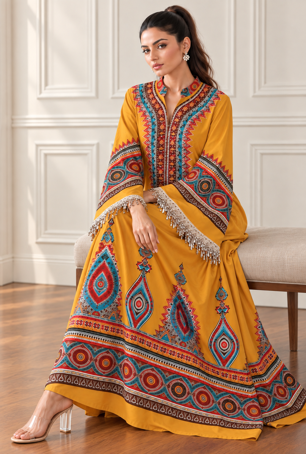Long Anarkali Kurta Dress