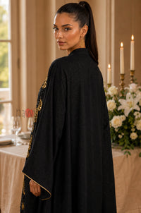 Noir Majesty Embroidered Kaftan