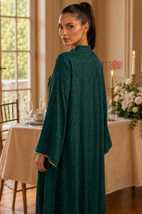 Emerald Majesty Embroidered Kaftan