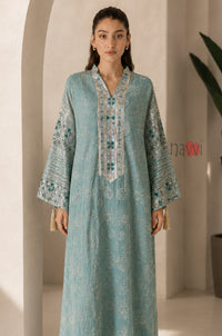 Seafoam Grace Embroidered Kaftan
