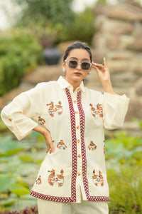 Embroidery Linen Co-Ord Set