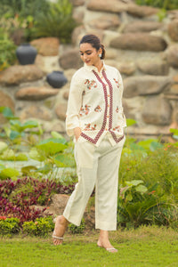 Embroidery Linen Co-Ord Set